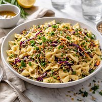 Honey Dijon Cabbage and Pasta Salad
