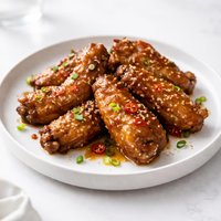 Honey Garlic Chicken Wings with a Kick