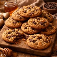 Honey Ginger Chocolate Chip Cookies