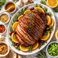 Honey Ginger Glazed Ham