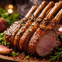 Honey Glazed Rack of Lamb