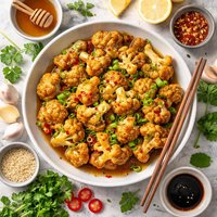 Honey Lemon Glazed Cauliflower
