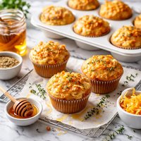 Honey Mustard and Cheddar Muffins
