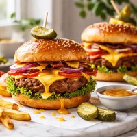 Honey Mustard Cheeseburgers