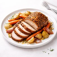 Honey Mustard Pork Roast with Vegetables