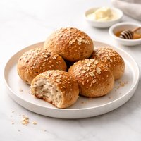 Honey Oat and Wheat Rolls