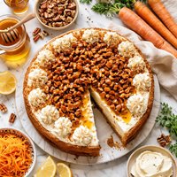 Honey Pecan Carrot Cheesecake