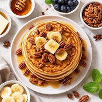 Honey Pecan Pancakes