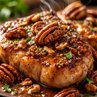 Honey Pecan Pork Chops