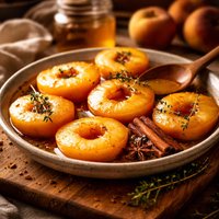 Honey Poached Peaches