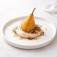 Honey Poached Pears with Brown Sugar Cream 7