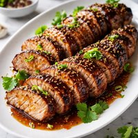 Honey Sesame Grilled Pork Tenderloin