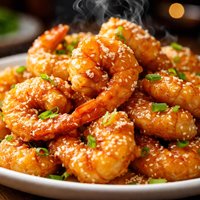 Honey Sesame Prawns