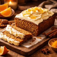 Honey Spice Cake with Orange Cream
