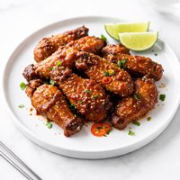 Honey Vindaloo Glazed Chicken Wings