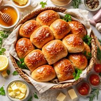 Honey Wheat Brown and Serve Rolls