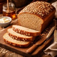 Honey Wheat Oatmeal Bread