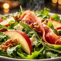 Honeycrisp Arugula and Prosciutto Salad
