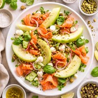 Honeydew with Smoked Salmon