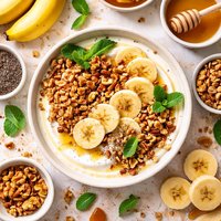 Honeyed Banana Nut Yogurt