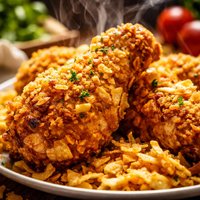 Hoosier Chicken with Potato Chip Crust