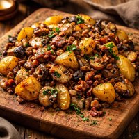 Hootenanny Potatoes and Mushrooms