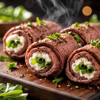 Horseradish Beef Roll Ups