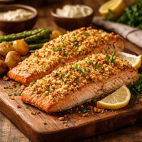 Horseradish Crusted Salmon Fillet