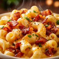 Horseradish Mac N Cheddar with Bacon