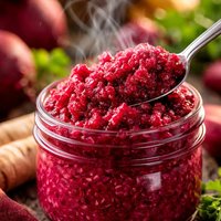 Horseradish Made with Beets Fresh