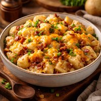 Hot and Cheesy Potato Salad