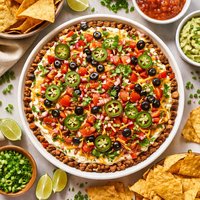 Hot and Cold Taco Appetizer Dip