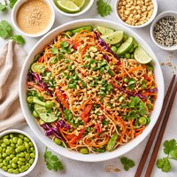 Hot and Cold Thai Sesame Noodle Salad
