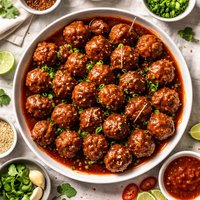 Hot and Saucy Cocktail Meatballs
