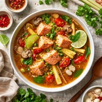 Hot and Sour Salmon Soup