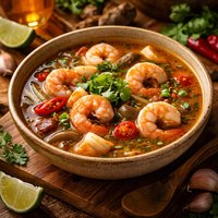 Hot and Sour Shrimp Soup