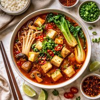 Hot and Spicy Tofu Soup