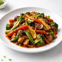 Hot and Sticky Vegetable Stir Fry