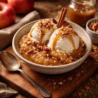 Hot Applesauce Sundae