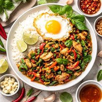 Hot Basil Chicken Cha Kdao Sach Maon