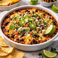 Hot Black Bean and Sweet Corn Dip