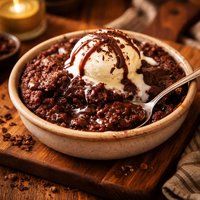 Hot Chocolate Pudding Cake a La Mode