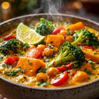 Hot Coconut Vegetable Curry