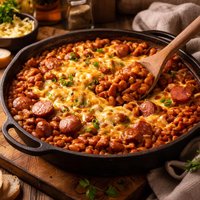 Hot Dog Bean Casserole