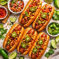 Hot Dogs in Hot Jalapeno Pepper Sauce