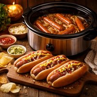 Hot Dogs in the Crockpot