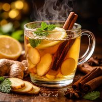Hot Ginger Tea with Cinnamon