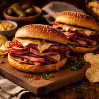 Hot Ham Sandwiches