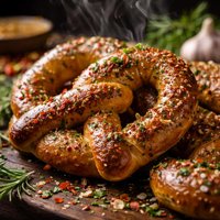 Hot Herbed Pretzels