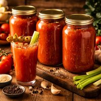 Hot Home Canned Bloody Mary Mix